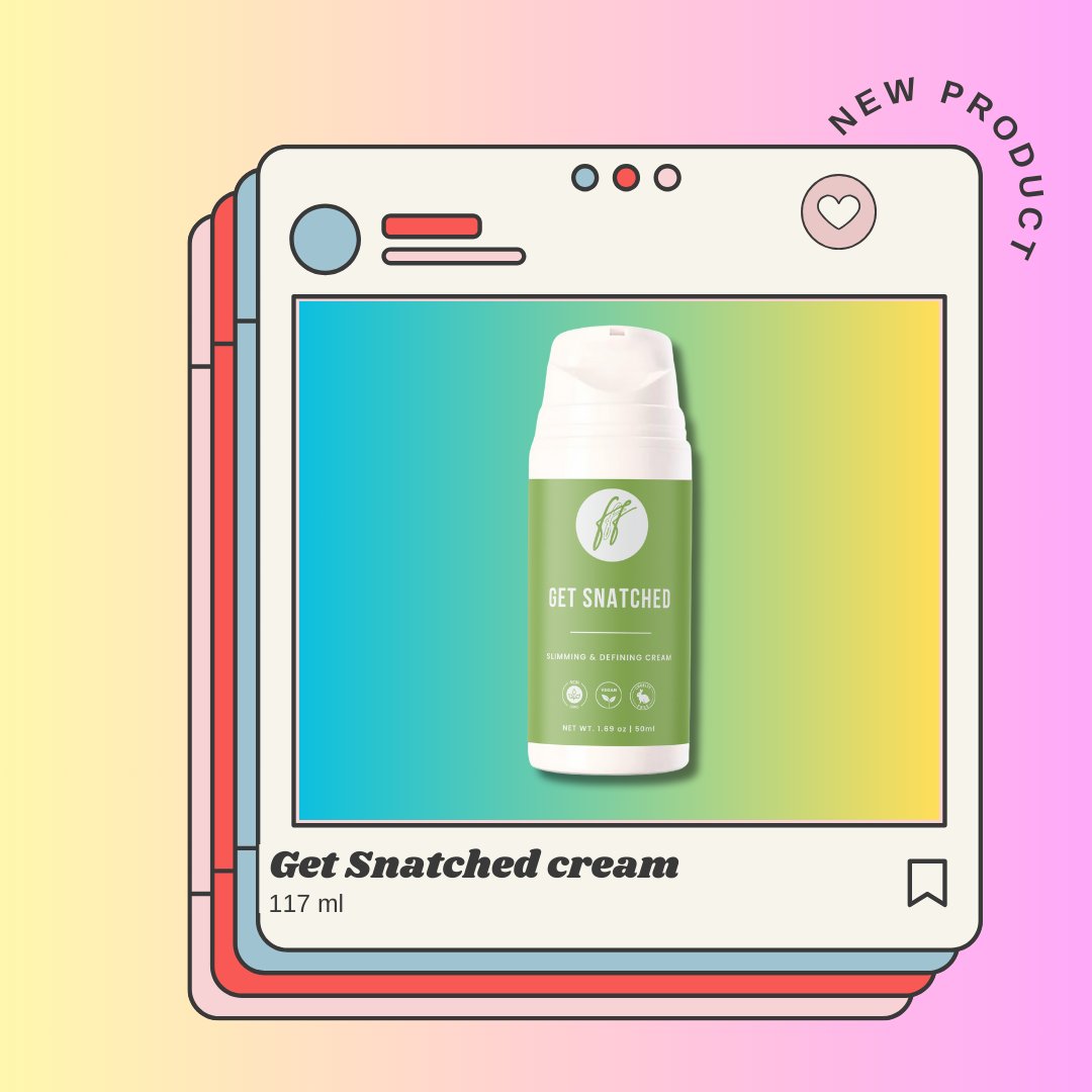 Have you heard of our #getsnatched cream? She is our 2nd best seller, but this year she has something to prove! Have you ever wanted to lose inches and waist training and cardio were just taking too long? Well, she speeds up the process and helps you sweat!