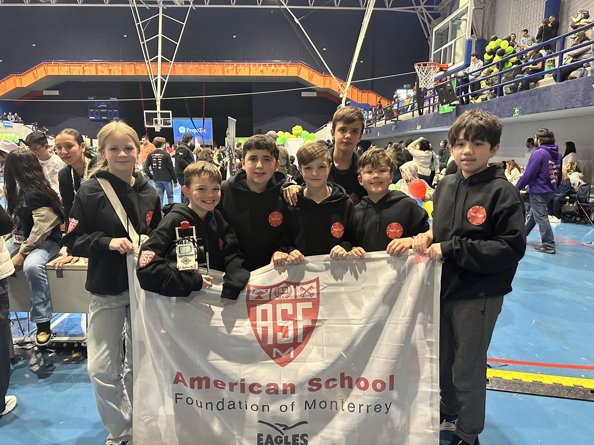 ASFM_official's tweet photo. ASFM at FIRST🤖 Last week, both the ELEM and MSHS robotics teams represented ASFM in two competitions: the Fist Lego League and First Tech Challenge! 

We want to congratulate our Eagles for representing their incredible effort in representing our school!🦅

#asfmeagles https://t.co/wTJpmiE4wM