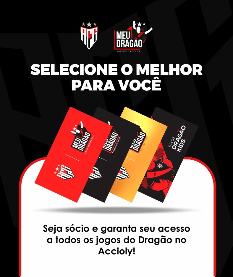 Valorizando crianças, mulheres e todos os rubro-negros de coração! ESSE É O MEU DRAGÃO! 🇹🇹🪪🔥

Plano Sócia-torcedora: R$ 50,00 reais por mês 

Plano Dragão Kids: R$ 10,00 reais por mês

Plano Sócio-torcedor: R$ 60,00 reais por mês

Sócio Premium: R$ 100,00 reais por mês

Compre