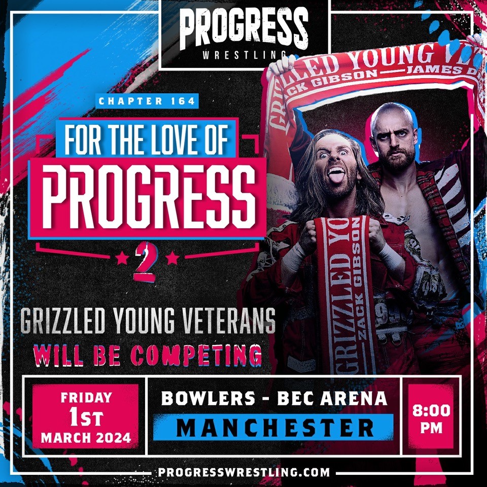 ftlowrestling's tweet photo. For The Love Of @ThisIs_Progress
We are thrilled to announce @JamesDrakePro and @ZackGibsonGYV , the Grizzled Young Veterans, will be appearing on the opening Friday #ForTheLoveofProgress show
#PROGRESSWrestling #Wrestling
Tickets - https://t.co/qFnwqaJDY9
#UKWreetling https://t.co/K44zDIv1Jc
