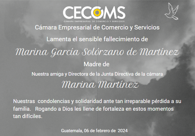 CECOMSGUA's tweet photo. #CECOMS
#Condolencias
@CMICorporacion
@Lumartinezg https://t.co/3i3mvwCv72