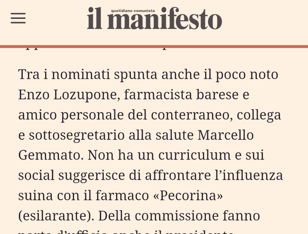 La qualità delle nuove nomine AIFA in una segnalazione di <a href="/andcapocci/">Andrea Capocci</a>