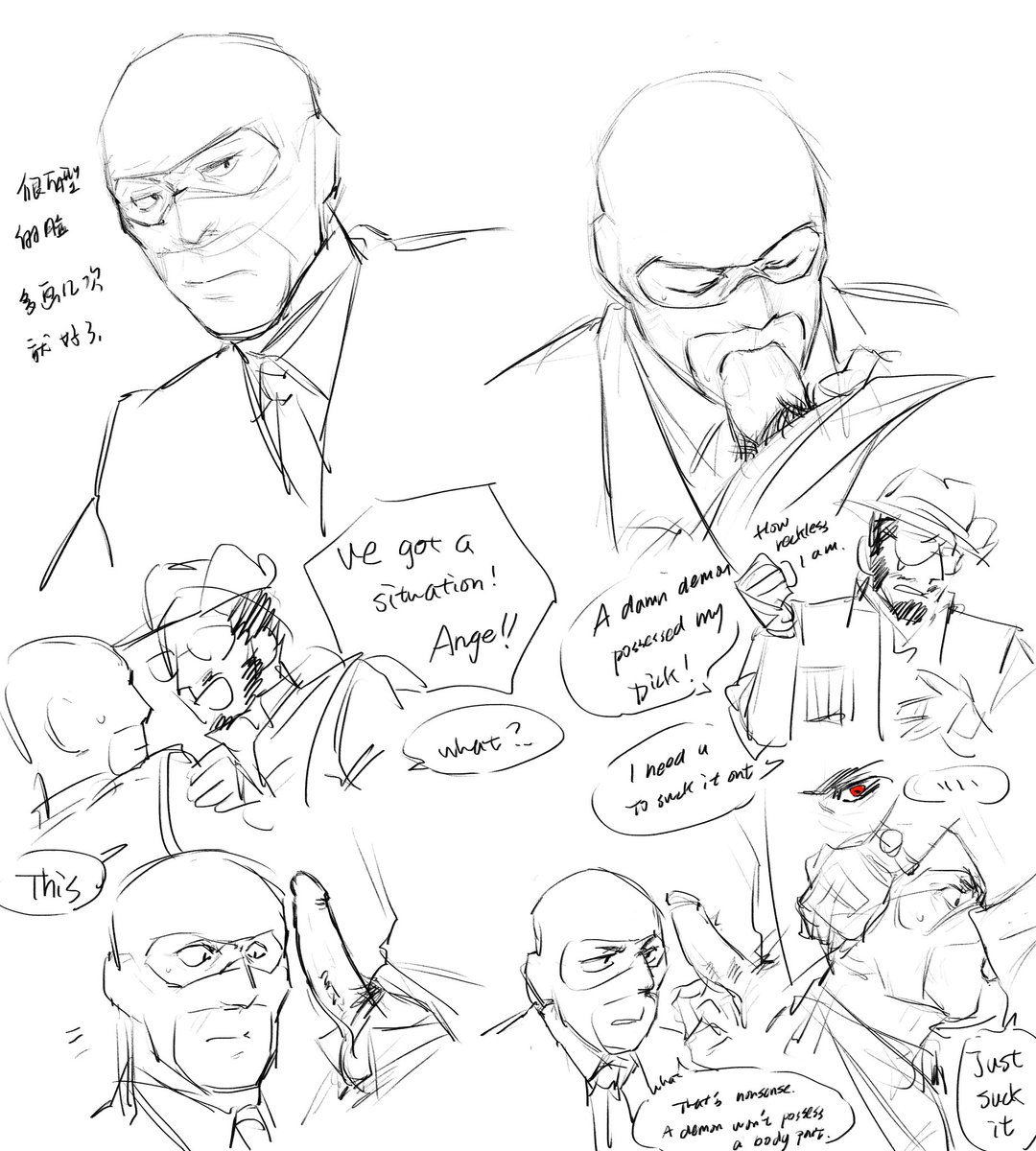 sundeline's tweet image. #freakfortress
#christianpurespy
#christianbrutalsniper
#TeamFortress2 
#cbscps #brutalpure 
画得很爽 hope you enjoy it