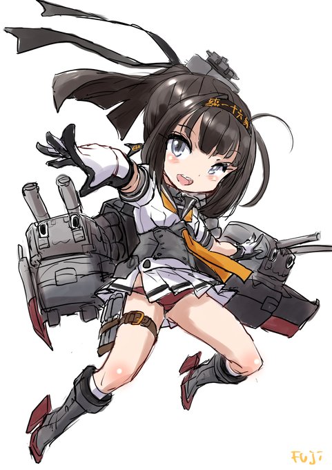 早起きして描いたディフォルメ秋月ちゃん
最近のスパロボとか世界樹の迷宮とかそのあたりの少し高めな頭身イメージです 