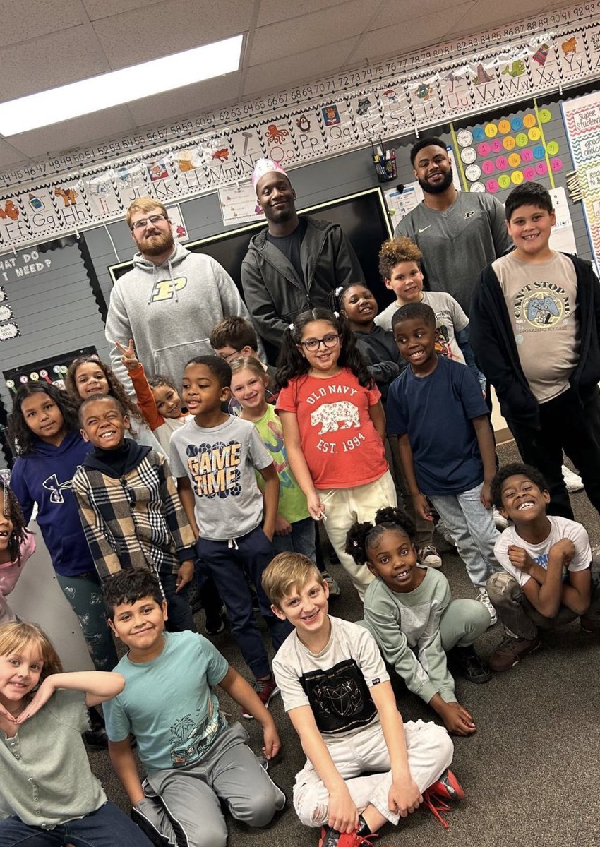 Visited Miami Elementary in Lafayette yesterday and had a great time with the kids! #BoilerUp 🚂