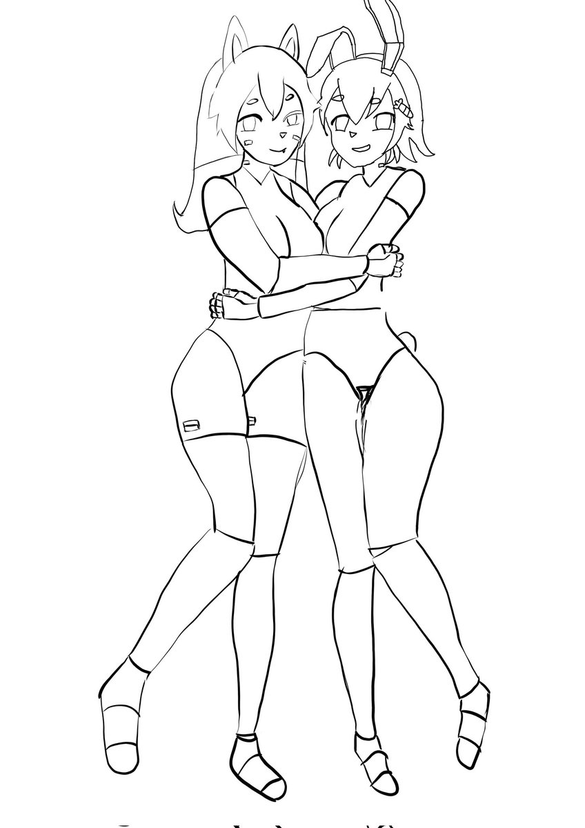 LilliVTAD's tweet image. Line art WIP @/AlterKyon has helped me so much. i wanted to do some fanart, and also, Z1N-0 is super cute 🌸