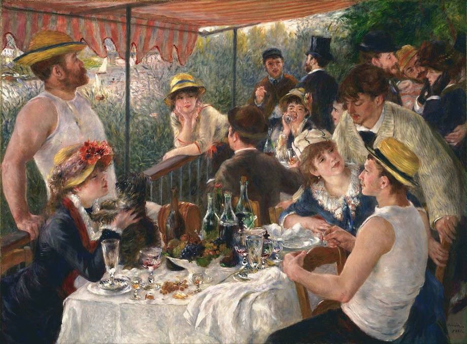 Renoir'in “Tekne Gezisinde Öğle Yemeği” adlı eserindeki Maison Fournaise adlı restoran.