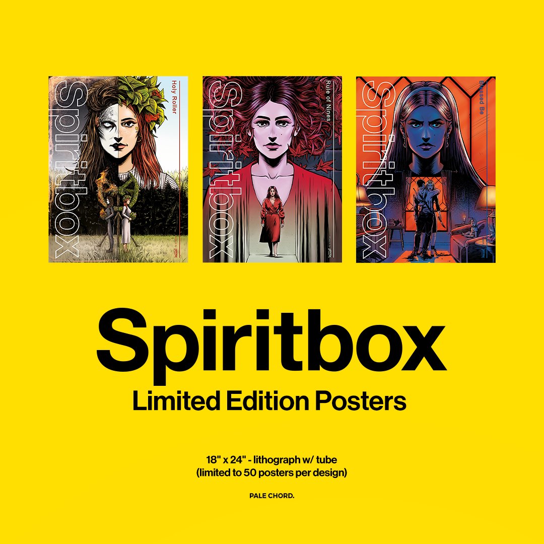 Limited Edition Posters Available Now! <a href="/spiritboxband/">Spiritbox</a> 

Act fast as they are limited to 50 posters per design...
store.palechord.com/collections/sp…