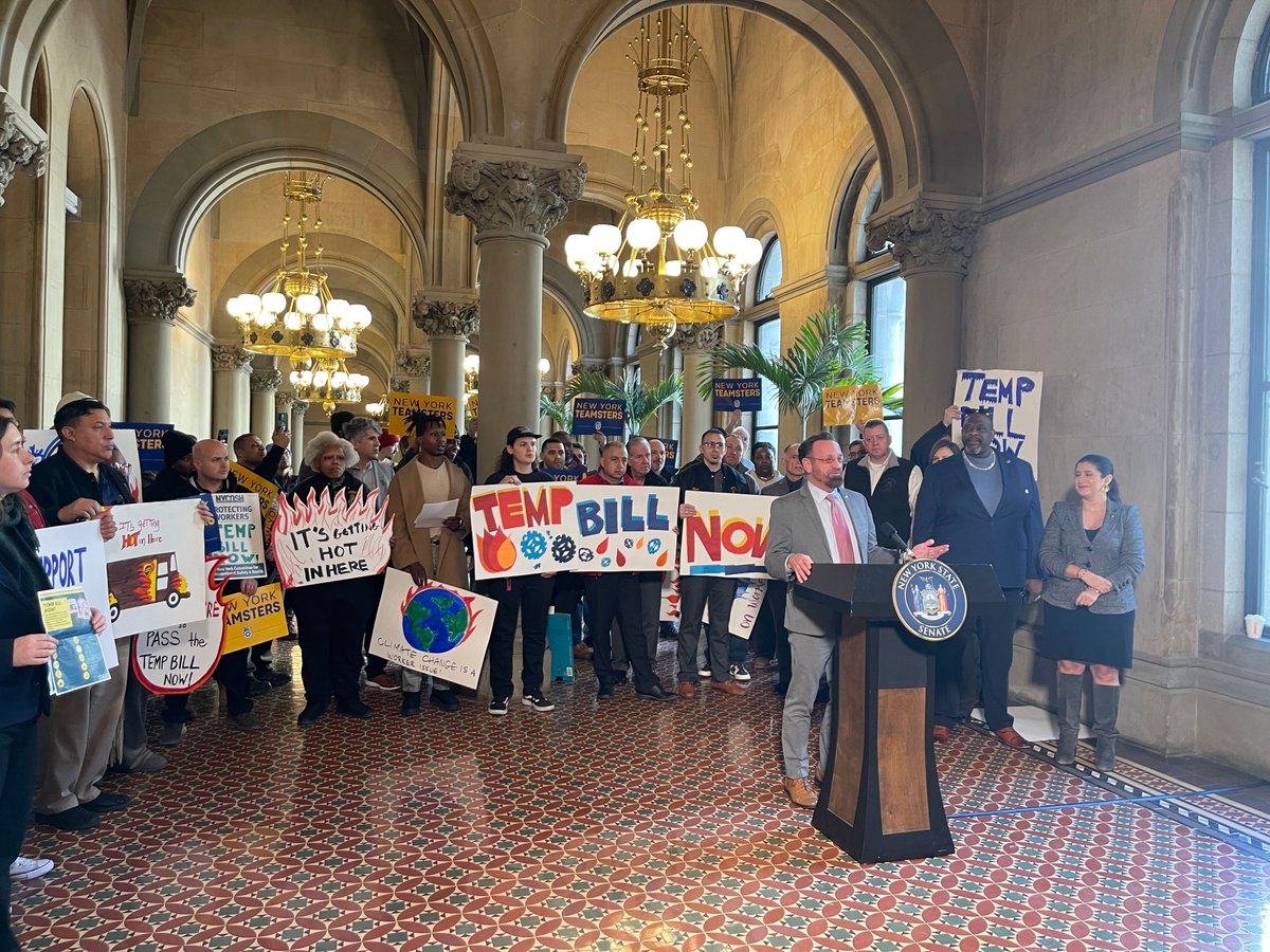 HarryBBronson's tweet photo. No worker should be subject to employment conditions that put their health and safety at risk. The Temperature Extreme Mitigation Program - #TEMPbill, which I am sponsoring in the Assembly, will reaffirm New York’s commitment to safe workplace conditions. 

1/3 https://t.co/p8XhSB8Upe