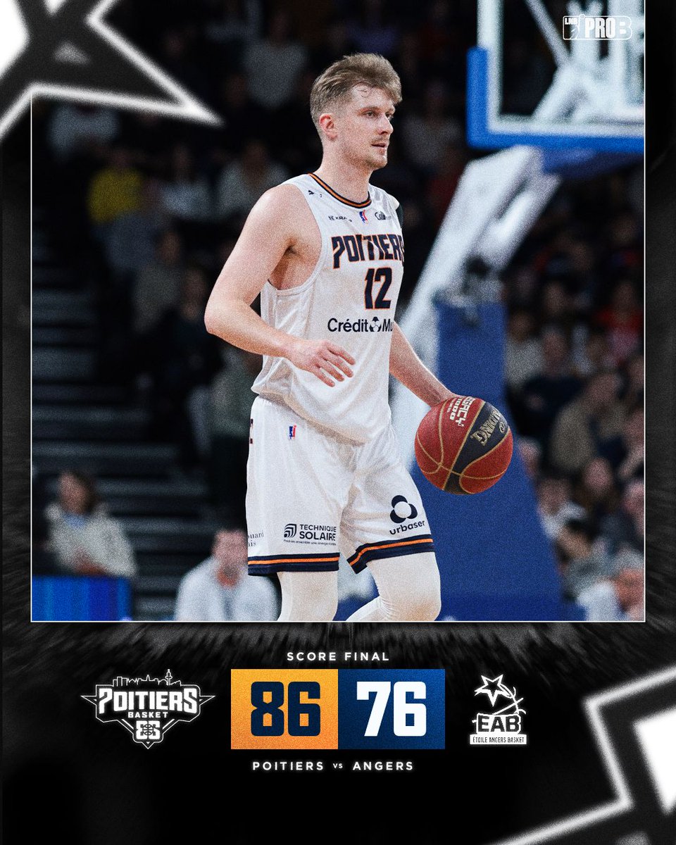 𝐋’𝐀𝐑𝐄𝐍𝐀 𝐒𝐂𝐈𝐍𝐓𝐈𝐋𝐋𝐄 ✨

🔥 Poitiers l’emporte ce soir dans une Arena Futuroscope de folie face à Angers sur le score de 86 à 76. 

🔜🤫 Retrouvez nous pour la prochaine rencontre à l’Arena, avec un show unique en fin de rencontre face à Châlons-Reims. 

#GoPB 👊