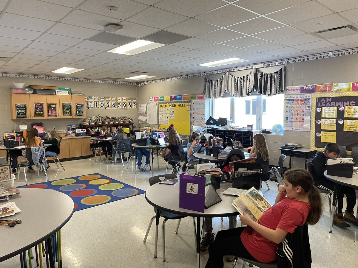 The quietest we have been in 2 days has happened for the last 5 minutes!! You ask what? How? What magic do you sprinkle? Reading books for our Black History Wax Museum!!! 😍😍😍