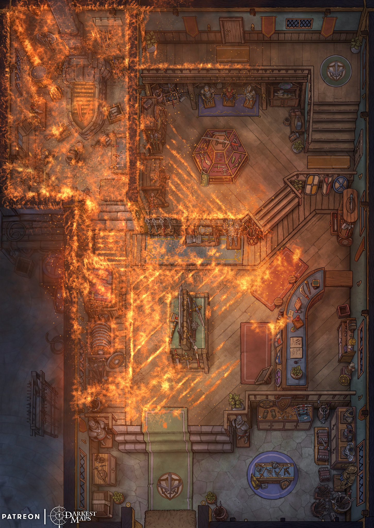 Darkest Maps on X: “A furnace malfunction has sparked a huge fire