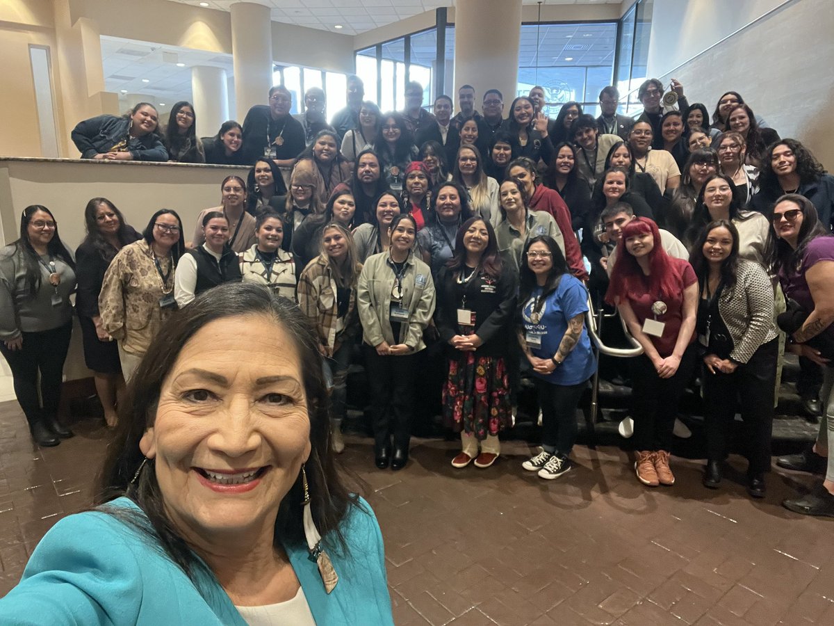 It was such an honor to join students at the American Indian Higher Education Consortium's summit in DC and to speak about the importance of Tribal Colleges and Universities. With these students leading the way for their communities and our country, our future is in good hands.