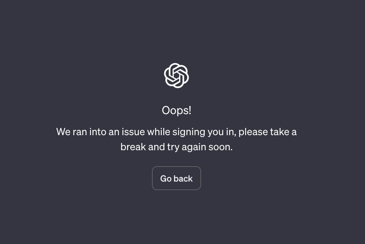 Take a break? Do you expect me to think for myself during this break? @OpenAI