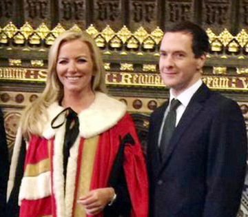 NotRichYoungFa1's tweet photo. @RLong_Bailey @loanchargeAPPG Tory #LoanCharge was brainchild of ex-Chancellor George Osborne, here pictured with Michelle Mone, wife of #LoanCharge scheme promoter (and Tory donor). Doug Barrowman.

What goes around, comes around. https://t.co/wode1mdHzs