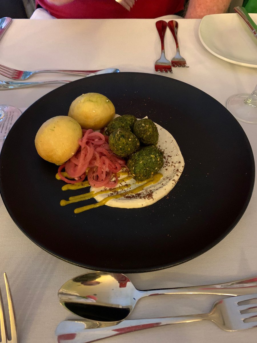 TrishHadden's tweet photo. What an amazing night @L20HotelSchool with their chef and students showcasing flavours of the Middle East.  Students foh 🙌 and chefs a superb meal.  The menu, flavours exceptional and special mention, the octopus, wow! https://t.co/yhYquabJw4