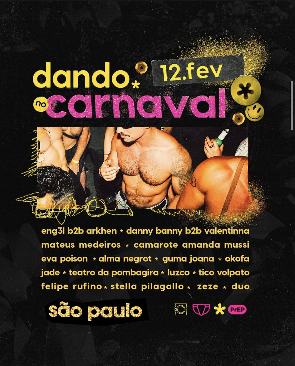 Já é carnaval! 
E claro que a edição mais esperada da @FestaDando já tá aí! E nesse carnaval será em dose dupla!! Bora?! 
E vc e seus amigos são meus convidados especiais, vem que a listinha de desconto tá ON!!!

10/02 - shotgun.live/events/10-02-d…

12/02 - shotgun.live/events/12-02-d…