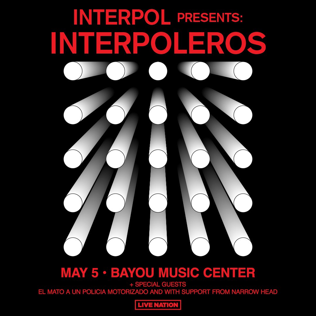 very excited to play in Houston with Interpol on May 5th !!! on sale now