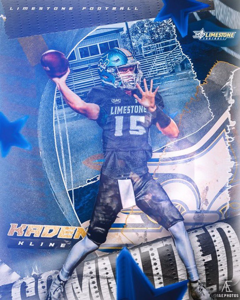kadenkline15's tweet photo. I am honored and blessed to announce that I will be continuing my academic and athletic career at @LimestoneFB! Thanks @coachfurrey @DannyWelke @LaneKnost for this opportunity!! @CCvikingFB @CoachZachBev @eric_wrightcchs @boosters_cchs @pepman704 @KennethMcClamro @1AEPHOTOS https://t.co/gPeGb46qKH