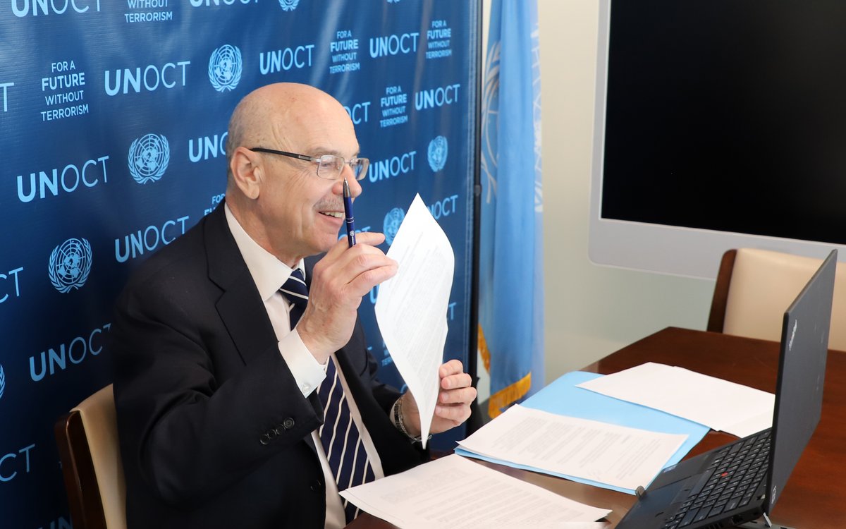 UN_OCT's tweet photo. USG Voronkov and Dr. Alexandra Wynn formalized the partnership between @UN_OCT and the Counter Terrorism Preparedness Network #CTPN to prevent & #CounterTerrorism in areas such as #WMD #CBRN #CyberSecurity #VulnerableTargets #CrisisCom #NewTech #UAS
#UNiteToCounterTerrorism https://t.co/SLctzTbMiH