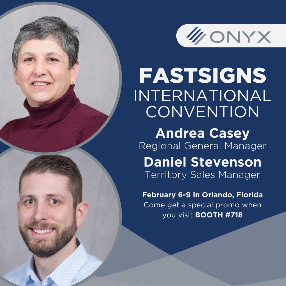 We're thrilled to be at the FASTSIGNS International Convention! Join us in Orlando, Florida, from February 6-9 and visit BOOTH #718 to get our exclusive training discount! We hope to see you there! 
#FASTSIGNS2024 #wideformatprint #onyxgfx #onyxripsoftware #largeformatprinting