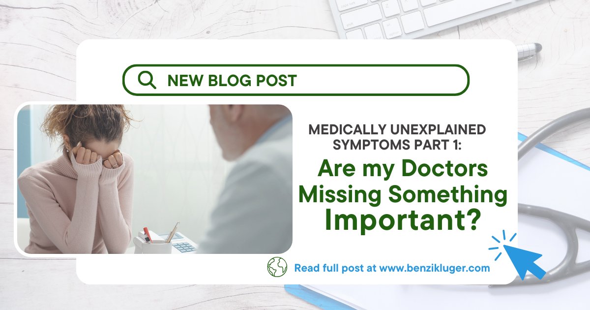 Continuing the Medically Unexplained Symptom series, I move on to discuss how a missed diagnosis can happen and how one can maximize their chances of receiving a correct diagnosis in the future. Read more by clicking the link below:

benzikluger.com/post/medically…