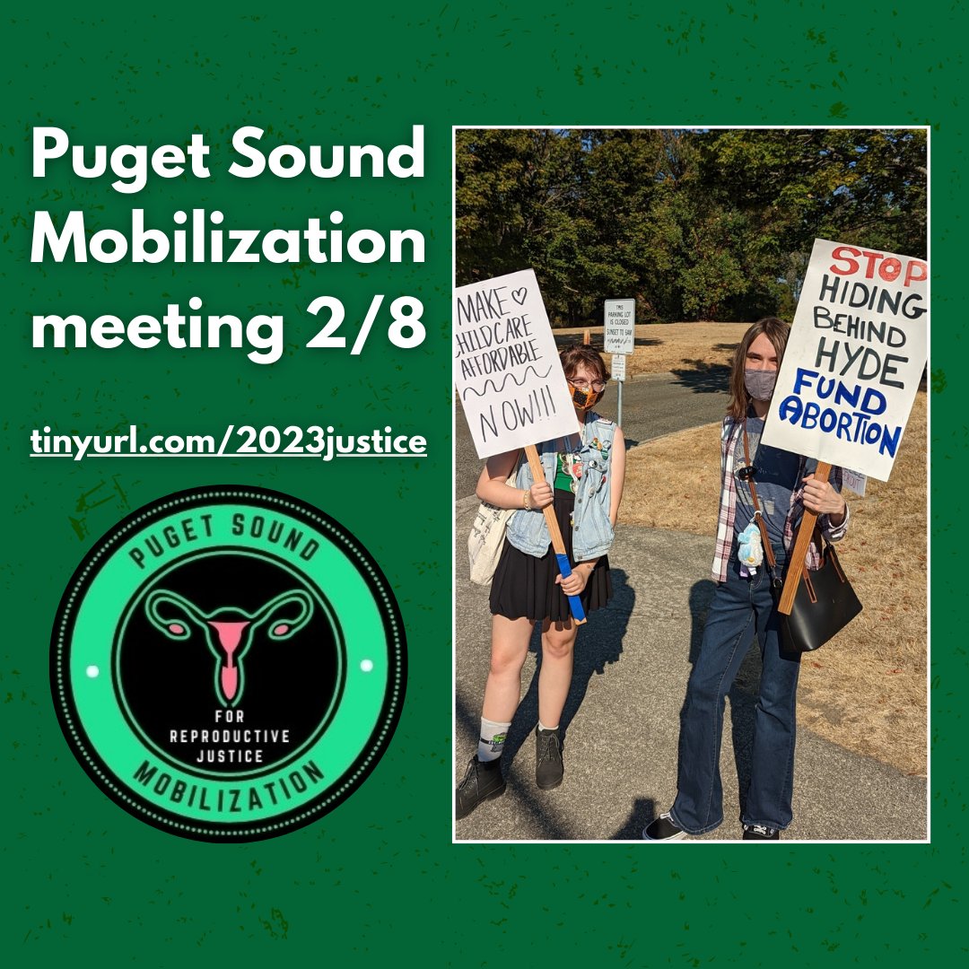 PugetSoundMobe's tweet image. We are having a Puget Sound Mobilization meeting this Thursday at 6:30pm!
Register at tinyurl.com/2023justice