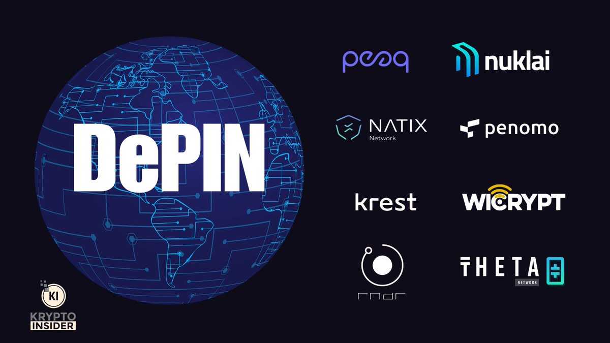 🚨 #DePin is a global infrastructure revolution ✊ It will be one of the strongest narratives this cycle💪 Here are some projects I like👇 1⃣ Upcoming projects $PEAQ / @peaqnetwork $NAI / @NuklaiData $NTXT / @NATIXNetwork @penomoprotocol 2⃣ Low caps $WNT @wicrypt