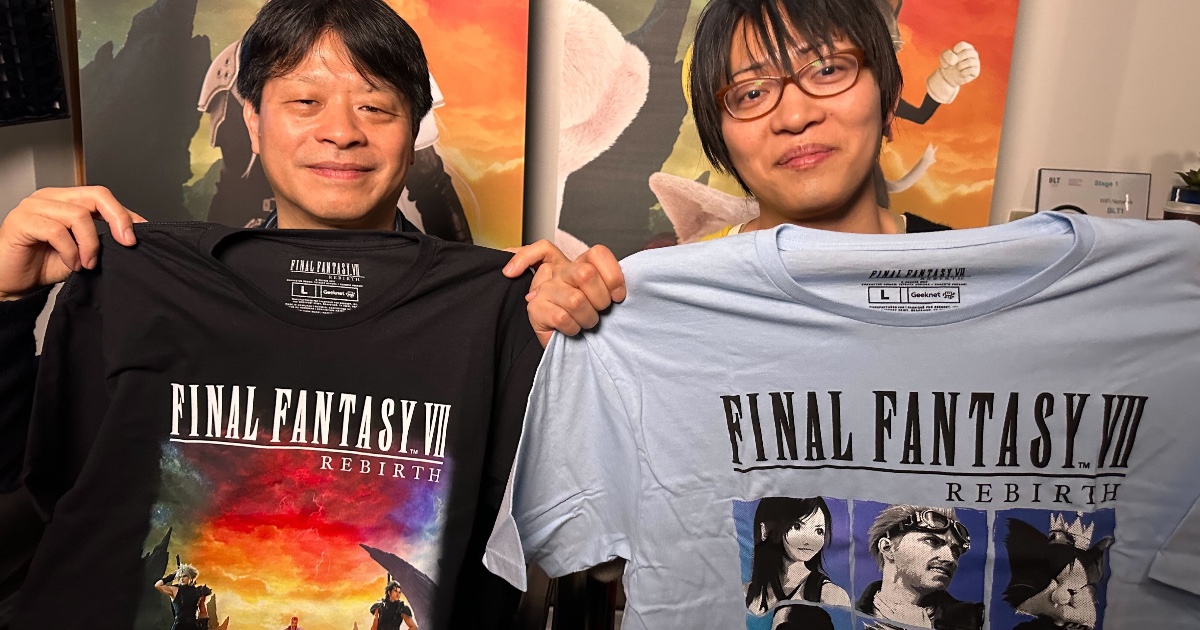 We're #FF7R fans. 
Of course we need these shirts to go with our exclusive hat.
These drop with Final Fantasy VII Rebirth on 2.29.
Pre-order yours: bit.ly/3SskT7q
#GameStop #FinalFantasy #FF7Rebirth #StateofPlay #NaokiHamaguchi #YoshinoriKitase #GamerStyle