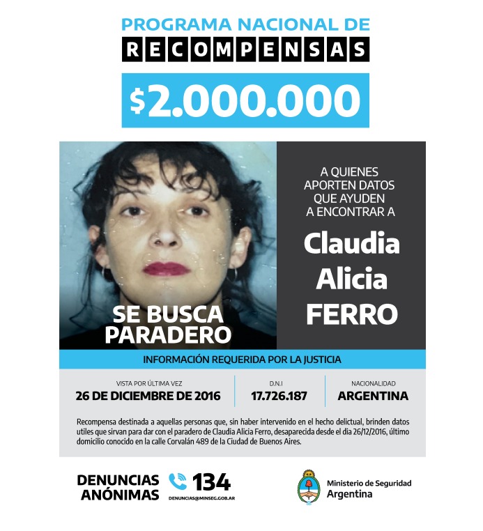 Con un CLICK podés hacer mucho👍, sólo tenés que compartir esta imagen 👇#AyudanosAEncontrarlos #PFA🇦🇷