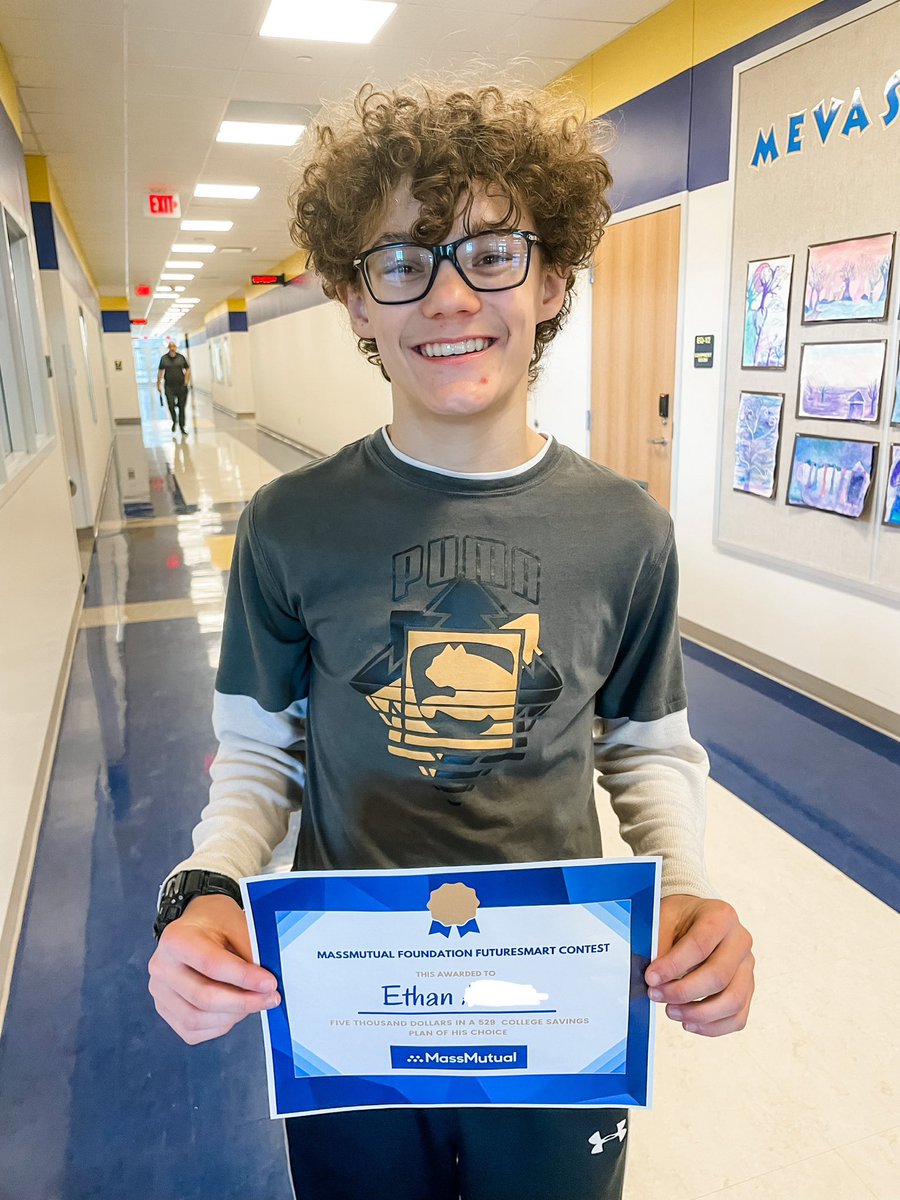 Paige Linnert (@mrslinnertfacs) on Twitter photo A huge congratulations to 8th grader, Ethan! He has been selected as one of the 2023-2024 MassMutual Foundation FutureSmart Contest recipients! He was eligible by completing, <a href="/EVERFIK12/">EVERFIK12</a>βs #futuresmart course in FACS! <a href="/massmutual/">MassMutual</a> <a href="/canon_mac/">Canon-McMillan School District</a> ππ» Way to go! ππ«π» A huge congratulations to 8th grader, Ethan! He has been selected as one of the 2023-2024 MassMutual Foundation FutureSmart Contest recipients! He was eligible by completing, <a href="/EVERFIK12/">EVERFIK12</a>βs #futuresmart course in FACS! <a href="/massmutual/">MassMutual</a> <a href="/canon_mac/">Canon-McMillan School District</a> ππ» Way to go! ππ«π»