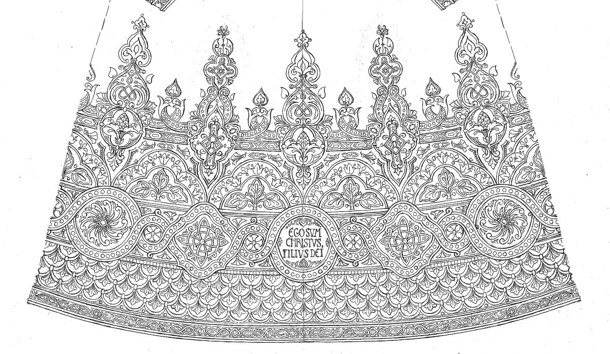jsanchezdlreyes's tweet photo. El pasado Domingo la Hdad. de Sa Gonzalo aprobó la realización de varios diseños que he tenido el honor de realizar, como esta túnica para el Señor del Soberano Poder, de estilo oriental, al modo de las "túnicas persas" con más resonancias al arte cristiano primitivo y bizantino https://t.co/Y3KPkyi05C