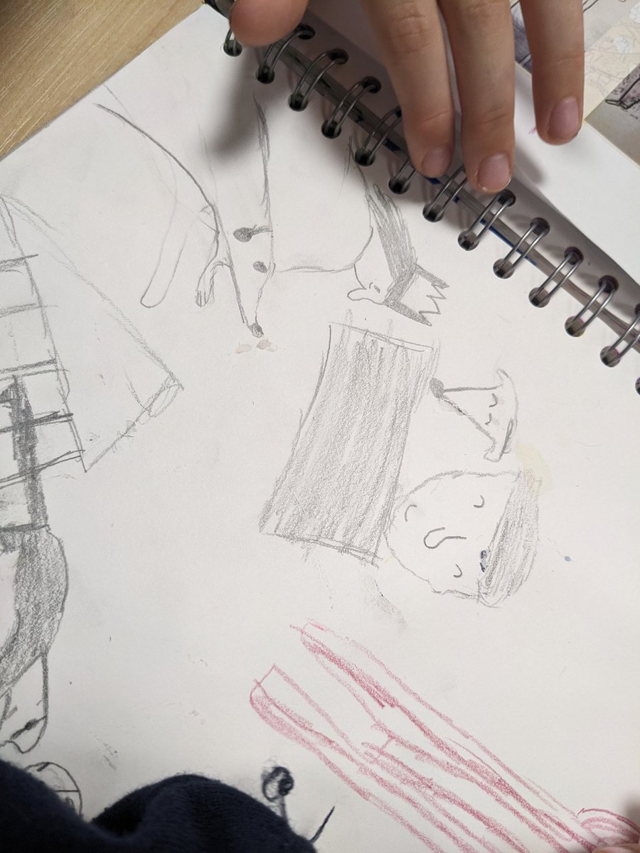 Imitating the illustrator's style in The King Who Banned the Dark. Lots of pointy noses! <a href="/y2pont/">y2pont</a> <a href="/primarypont/">Ponteland Primary</a>