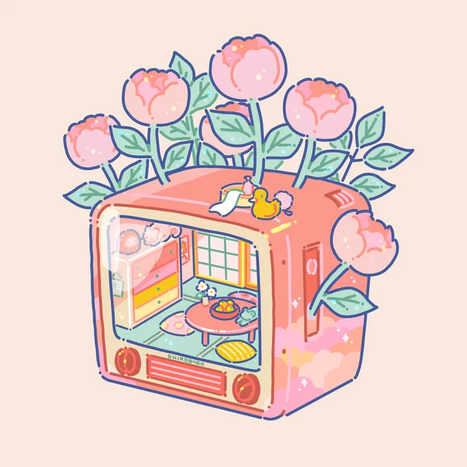 TV#illustration #イラスト 