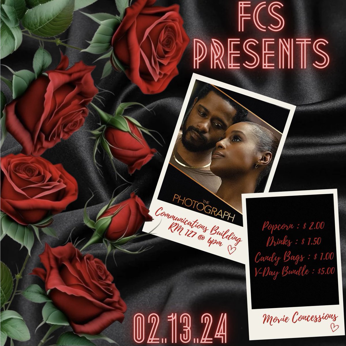 futurecsoc_'s tweet image. ITS A MOVIE NIGHTTT🎥🍿 Please come join us for The Photograph to celebrate black history and black love 🖤