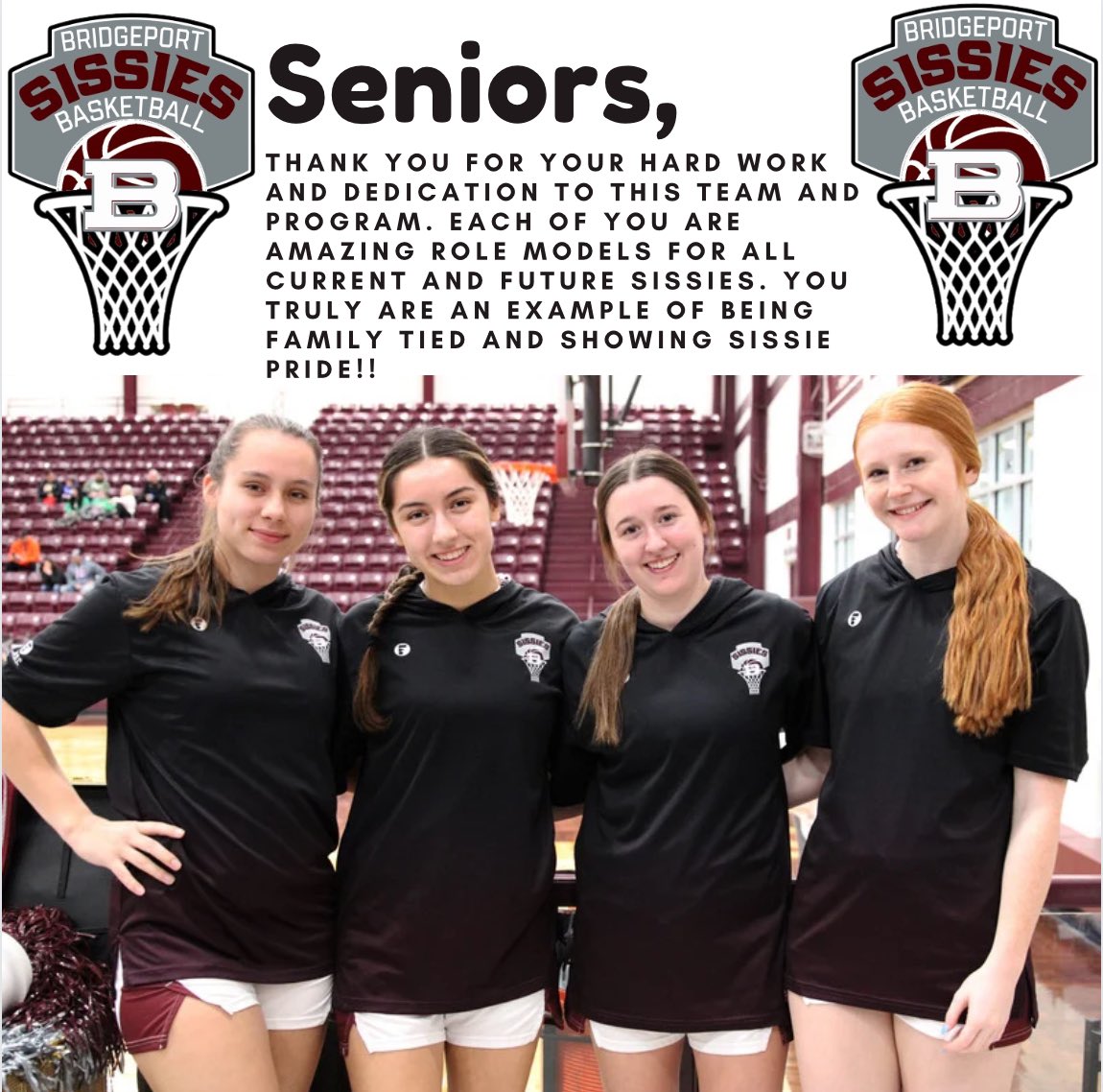 sissiesbball's tweet photo. We love our Sissie Seniors!🩶🩶🩶🩶 #ftsp #familytiedsissiepride https://t.co/e2eui9gAeZ