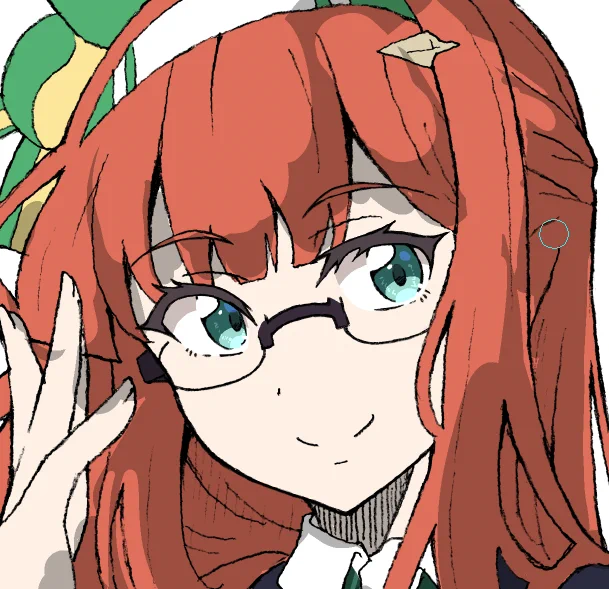 眼鏡スズカ描いてる