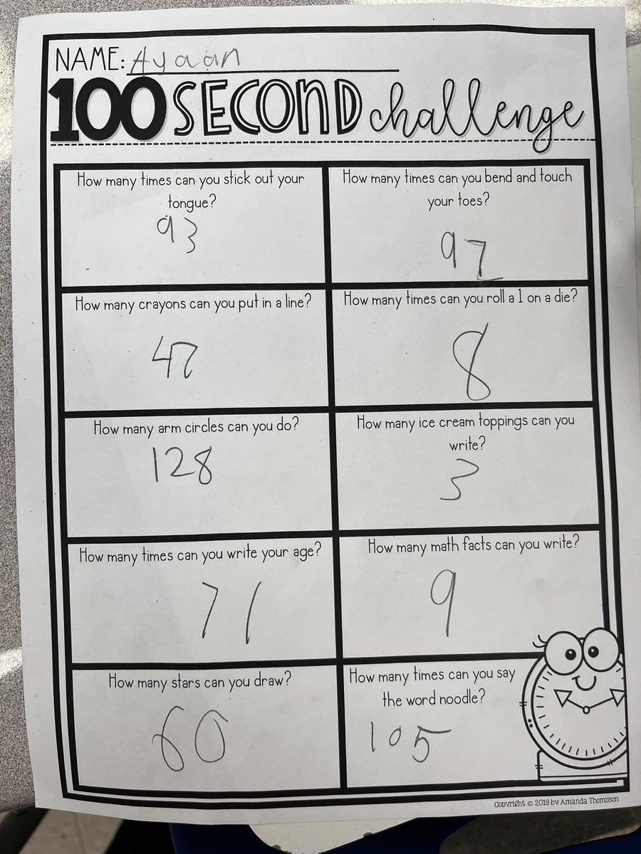 LaurieCorrNPSD's tweet photo. Pictures of us when weβre 100 and 100 second challenges on the 100th day of school! π#100daysoffun @OakPark_NPSD https://t.co/Vkjinw4Yer