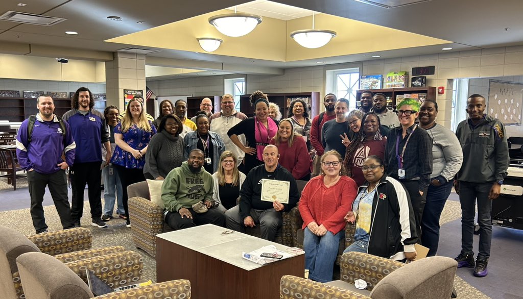@JEFCOED celebrated our Pleasant Grove Spartans today for their 4 point increase in their state report card score! Faculty, staff, and students are focused on their improvement goals. #MoreGainsToCome #SpartansAreOnTheMove @pghs_spartans @Jefcoed6_12