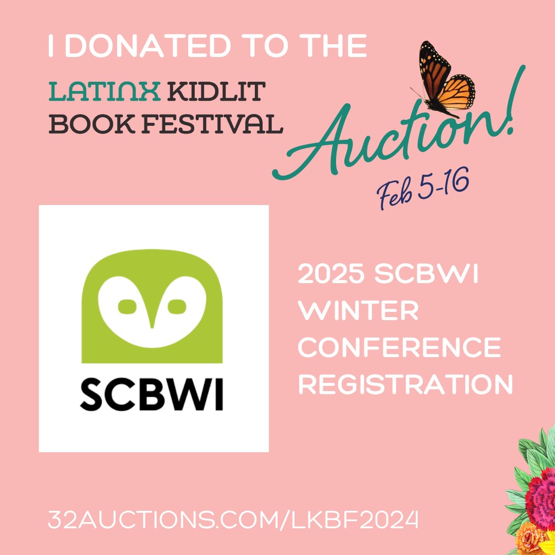 The #lkbf24 Publishing Auction is LIVE! Auction proceeds benefit the Latinx Kidlit Book Festival, a 501(c)3 nonprofit literacy organization. 

The auction closes February 16th so start bidding! 32Auctions.com/LKBF2024