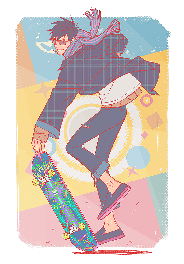 3Mega's tweet image. Trigun
College AU