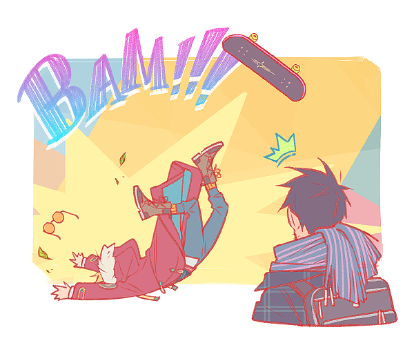 3Mega's tweet image. Trigun
College AU