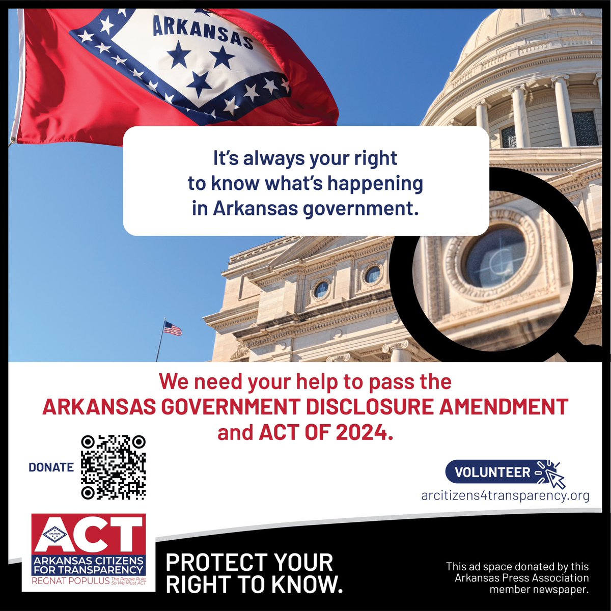 TheHelenaWorld1's tweet photo. We must protect the right of the people to know what their government is doing!  Help us pass a constitutional amendment and initiated act to protect your right to know. https://t.co/HllbsCl7xB
