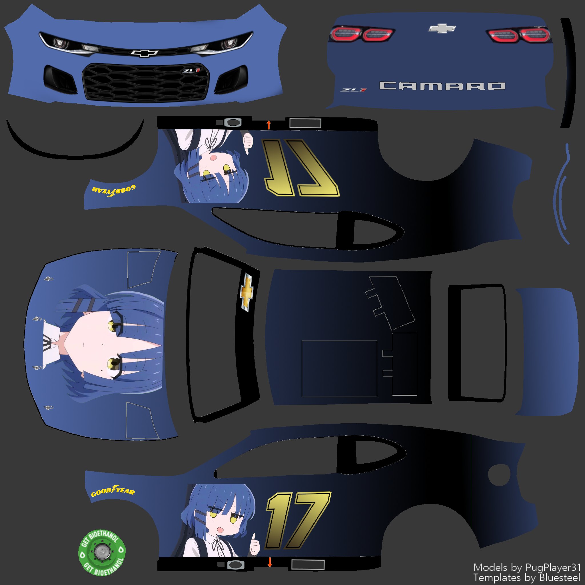 Nascar Templates 2017 Formula Ford Spectrum 3D Model | 2D Race Car