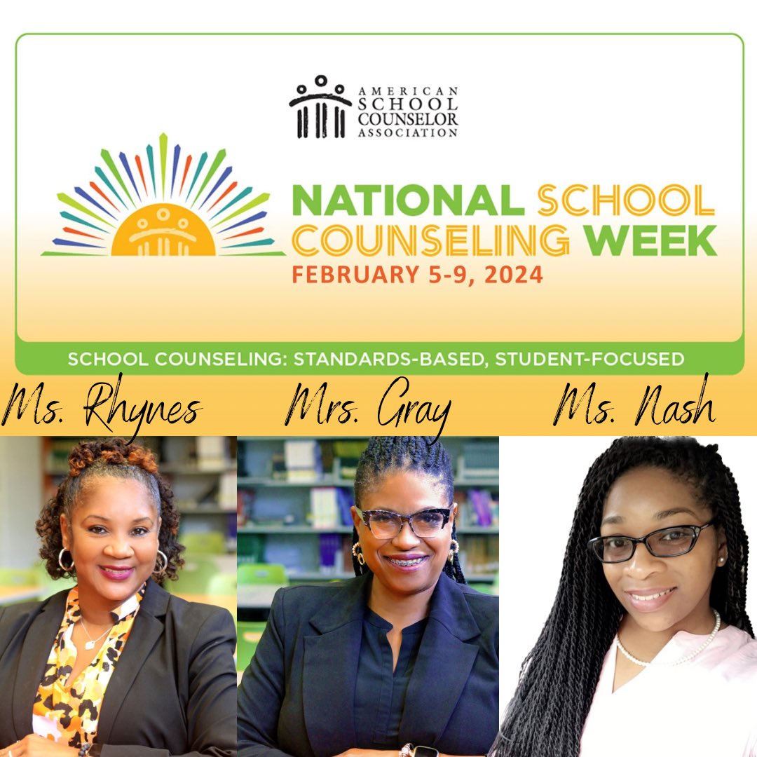 We love our school counselors!!!! Thank you so much for helping our scholars achieve success and plan for their post-secondary career.