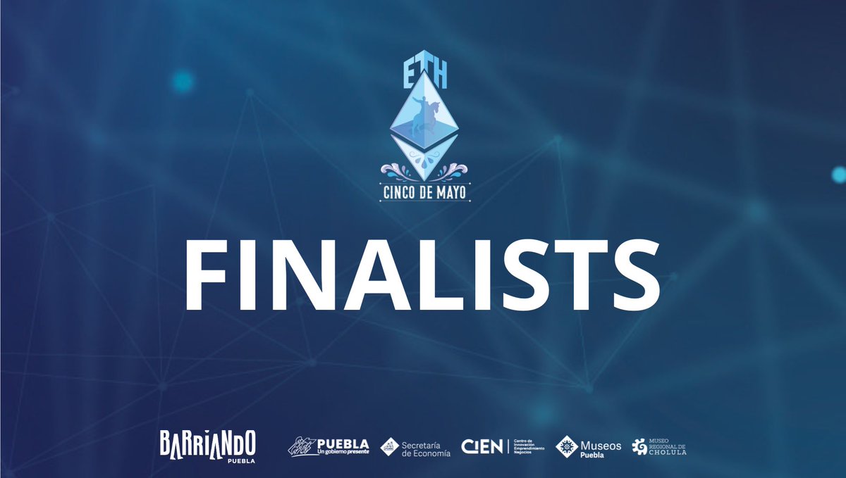 🏆We are proud to announce the 10 #ETHCincoDeMayo finalists! 🚀 
🎉 Congratulations!

🪱Worms Box 🗳️Vote-Chein 🌐Global Mile 🤖DecentIA 🌌Automaton 🤑Paymeez ⚡️Atenea 🪸Axolotl Preserve 🍒Cherry 👶Lilkeepies

Each team will receive $500 for their amazing project. Let's