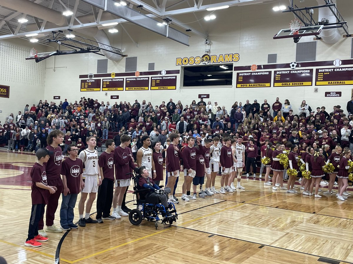 RossRamsAD's tweet image. Absolutely incredible night!  Huge shoutout to @truestrengthorg @HDLNS @harrison_mbb @rossrams_mbb @rossramscheer and the student leaders and faculty from @RossRams1 that made it happen!