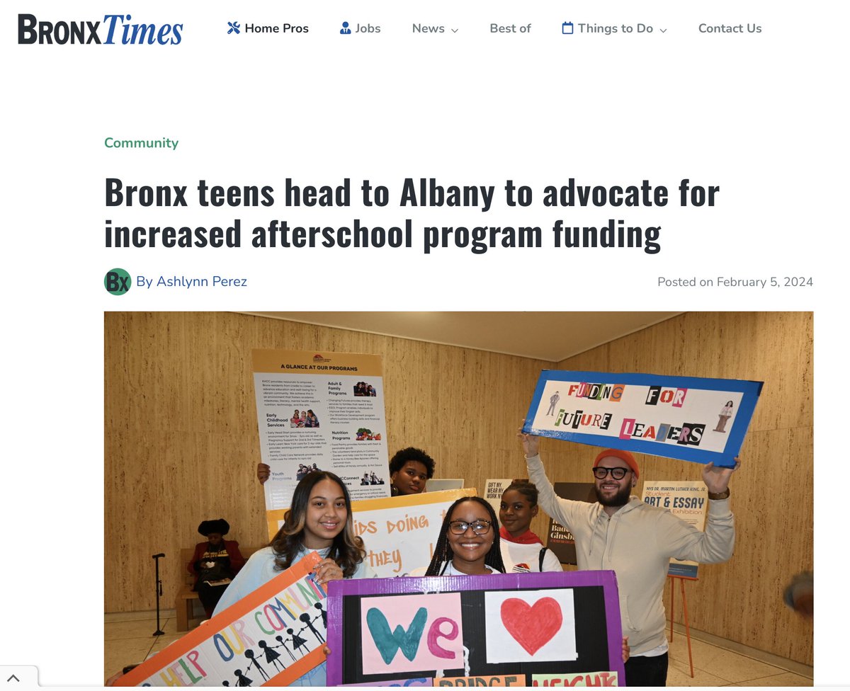 khccnyc's tweet photo. Thrilled to be featured in the @bronxtimes ! Check out the article to see how our organization is making a difference in the community. Link is in our bio #KHCC #KHCCares #Bronx #khccelebrates50 #BronxTimes #CommunityImpact #AdvocacyDay https://t.co/wKn93Wp5j7