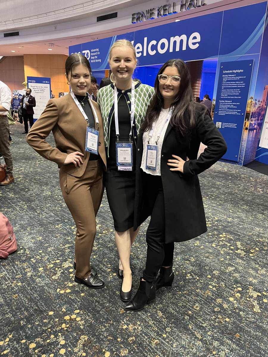 I could not have asked for more from my first ORS this week! Congratulations to <a href="/Hannah_bon02/">Hannah Bonelli</a> and <a href="/kwysmith/">Kyra Smith</a> on your amazing talks and a huge thank you to <a href="/RicGottardi/">Riccardo Gottardi</a> <a href="/Bio2GottardiLab/">Gottardi Lab</a> for inspiring me to push myself and think differently about regenerative medicine.