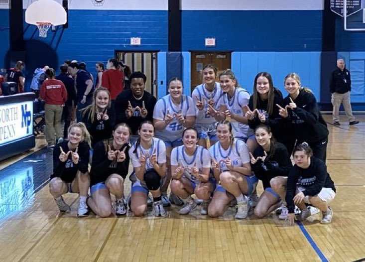 Tonight we closed out our regular season games with a big 50-34 win against CB East!  Caleigh Sperling with 19pts and Leah Mikulski with 12pts! Now time for the SOL Tournament Games starting 7pm Friday night at NP!